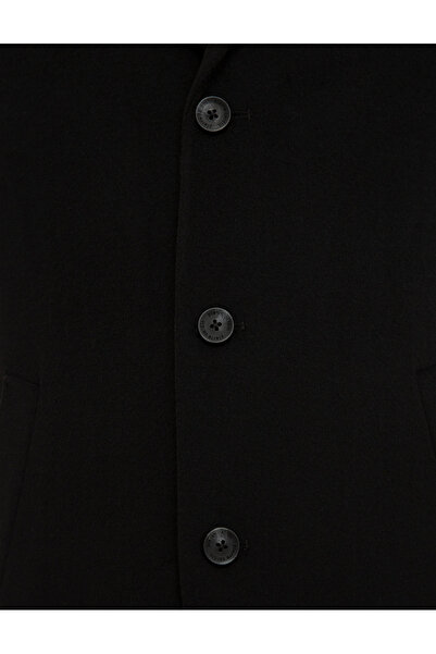 Pierre Cardin CLASSIC WOOL BOWL JACKET COLLAR BLACK COAT