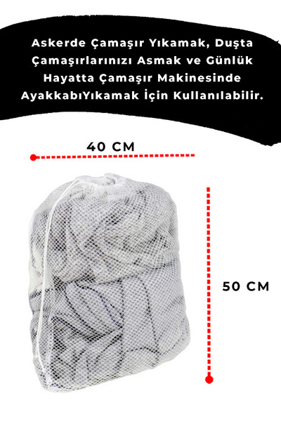 Asker Kolisi Kirli Temiz Çamaşır Torbası Ve Çamaşır Filesi - Asker Malzemesi