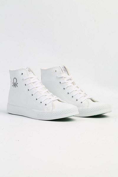 Benetton Μπενέτον ® |   BN-31051 - 3374 Λευκό - Ανδρικά αθλητικά παπούτσια