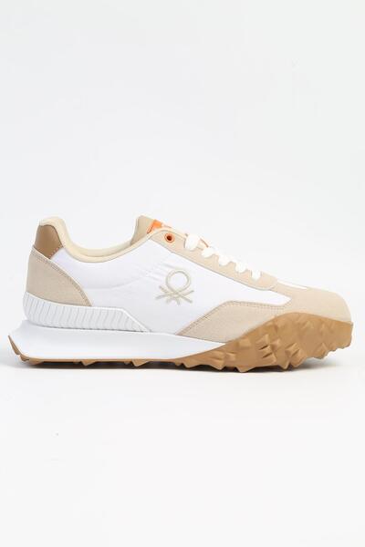 Benetton ® |   BN-31089 - 3342 Alb - Pantofi sport pentru bărbați