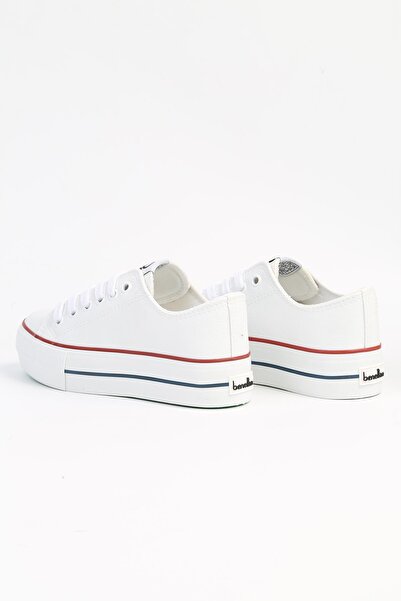 Benetton ® | BN-31122 - 3114 Beyaz - Kadın Spor Ayakkabı