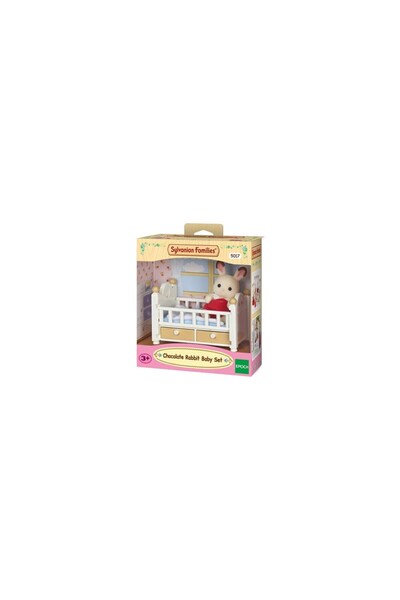 SYLVANIAN FAMILIES Çikolata Kulaklı Tavşan Bebek Ve Yatağı