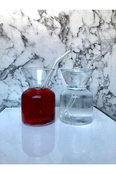 GKN Online Glass Inclined Straws 12 Pieces Transparent Length:20cm Diameter:8mm