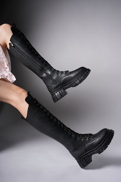 Riccon Ringneth Damenstiefel 00121401 Schwarze Haut