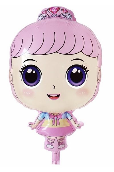 Deniz Party Store LOL DOLL PINK FOIL BALLOON 43.5 CM X 74 cm 1 PC