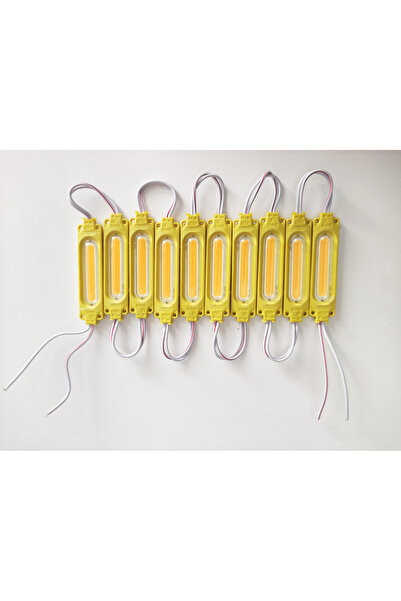 REPLAX Parmak Cob Led Sarı 24 Volt Su Geçirmez 10,lu 3m Bantlı Kesilebilir 04...