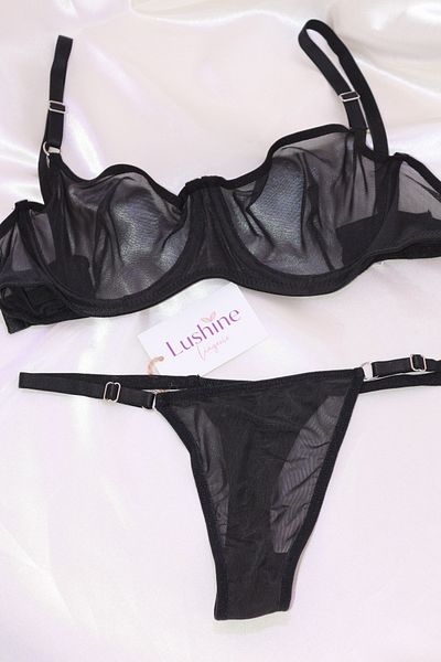 Lushine Tulle Model Underwire Bra Set