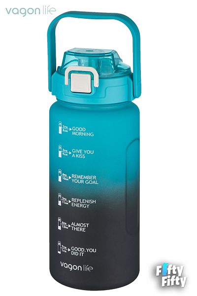 Vagonlife 1500ml -Renewed Colors- With/Without Strawberry Double Color SoftTouch Motivation Flask