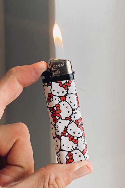 Namgo Hello Kitty Kafalar Full Bakılı Gazlı Çakmak
