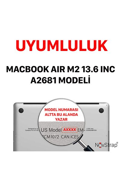 NovStrap طبقة حماية للوحة اللمس متوافقة مع جهاز Apple MacBook Air M2 مقاس 13.6 بوصة A2681