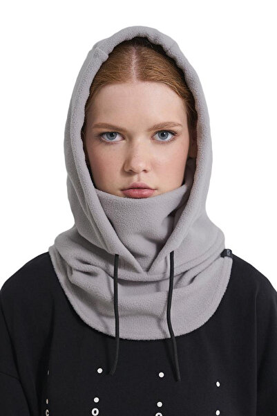 Homy Life Polar Kapüşonlu Rüzgar Geçirmez Şapka Bere Motosiklet Balaklava Kışlık Boyunluk Atkı Yüz Kar Maskesi