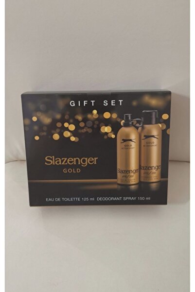 SimgeCenter Slazenger Gold Edit 125ml Erkek Parfüm + 150ml Erkek Deodorant Set