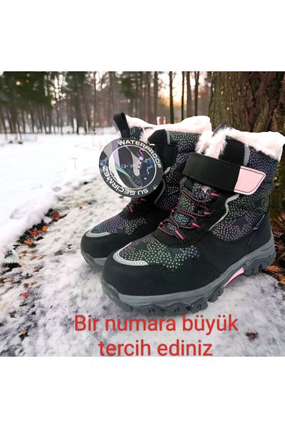PATİK BEBE Αδιάβροχες Waterproff Girls Snow Boots