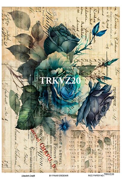 LİNEART Pirinç Dekopaj Kağıdı No:TRKVZ20- 29X42cm