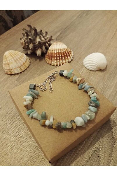 Dynatique Design Amazonite Broken Natural Stone - Bracelet & Harmony Stone - ...