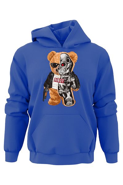 ADA BEBEK ÇOCUK Hanorac pentru copii unisex Oversize Robot Bear