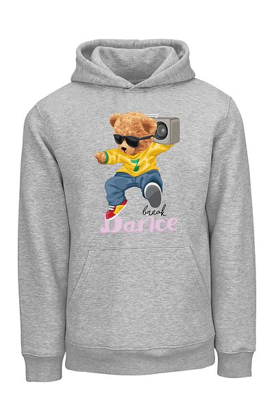 ADA BEBEK ÇOCUK Παιδική φούτερ με στάμπα Unisex Oversize Dancer Bear