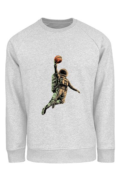 ADA BEBEK ÇOCUK Παιδική μπλούζα Unisex Oversize Spiker Astronaut με στάμπα
