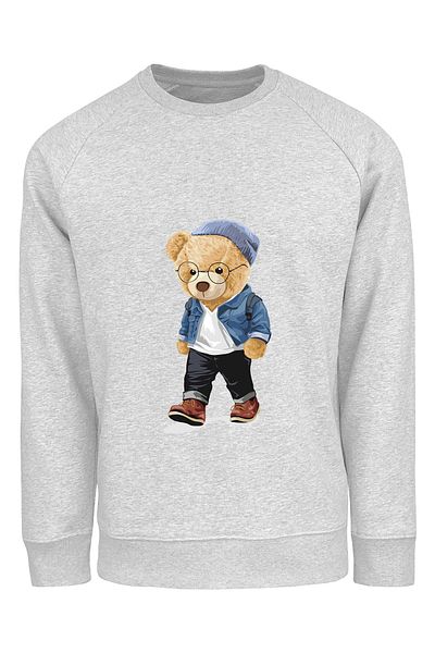 ADA BEBEK ÇOCUK Unisex Παιδικό φούτερ με στάμπα με καπέλο Bear