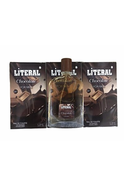 LİTERAL Chocolate Edt 100 ml Erkek Parfüm 3 Adet 9383630183737