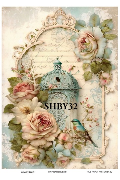 LİNEART Pirinç Dekopaj Kağıdı No:SHBY32- 29X42cm