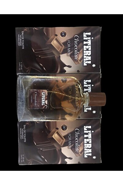 LİTERAL Chocolate Edt 100 ml Erkek Parfüm 3 Adet 9383630183737
