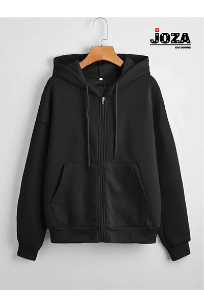 Joza Outdoors Γυναικεία Ανδρικά Unprinted Fleece Jacket με κουκούλα με κουκούλα 3 κλωστών