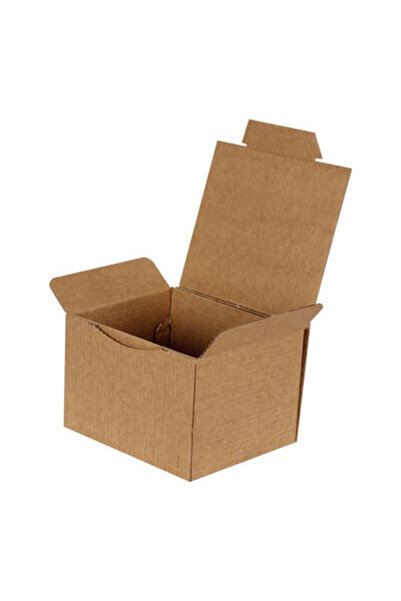 Kolicim 12,5x10,5x8cm Kutu - Kilitli Kutu - 0,4 Desi Kutu - Kraft - [10 Adet]