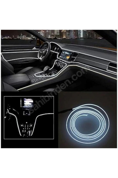 Tiger Marketing Araç Içi Torpido Led 3 Metre Işıklı Beyaz Neon Ip (YENİ NESİL...