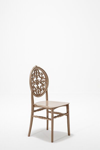 MOBETTO Home Venüs 3 Adet Mutfak Sandalye- Cappucino