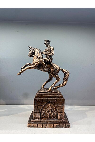 Peramari Dekoratif Polyester Atatürk Onur Anıtı Heykeli Bronz