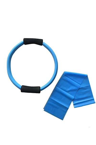 CKSpor Cerc Pilates de 35 cm și bandă de rezistență Pilates Set Pilates din c...