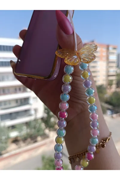 Efna Store Colorful Beaded Phone Charm, Phone Bracelet Accessory and Gift Box, Gift Accessory