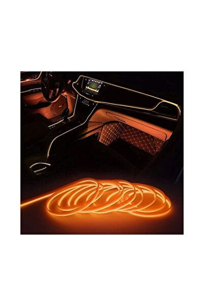 Tiger Marketing Araç Içi Torpido Led 5 Metre Turuncu Işıklı Neon Ip (YENİ NES...