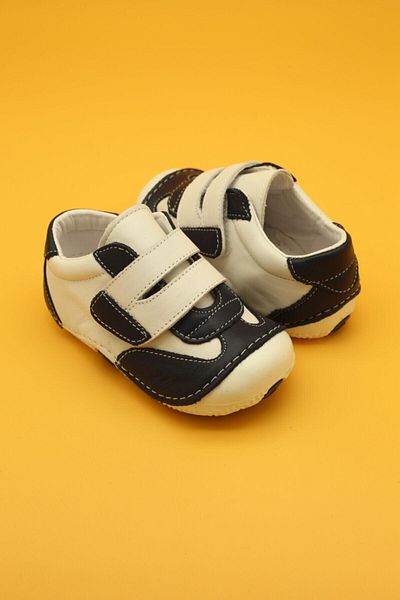 Db Kids Baby Boy Navy Blue Genuine Leather Orthopedic First Step Shoes