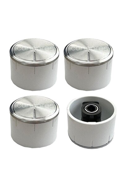 Parmis Arçelik Uyumlu Ankastre/Set Üstü Ocak Düğmesi Beyaz