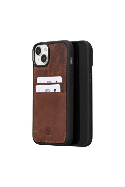 Bouletta Apple iPhone 15 Plus Uyumlu Deri Arka Kapak FXCP G2