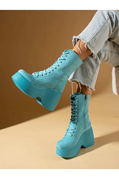 Alemdar Shoes LAURA Mavi Kadın Bot
