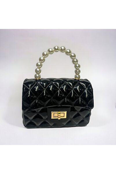 KRISTE BELL Krıstebell ithal silikon inci taş formlu el ve çapraz model çantası