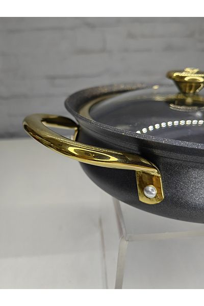 ALANYA HOME DECOR LUXURY GRANITE SAN WITH LID 18x5,5cm-1,3Lt LUXURY GRANITE SAN WITH LID