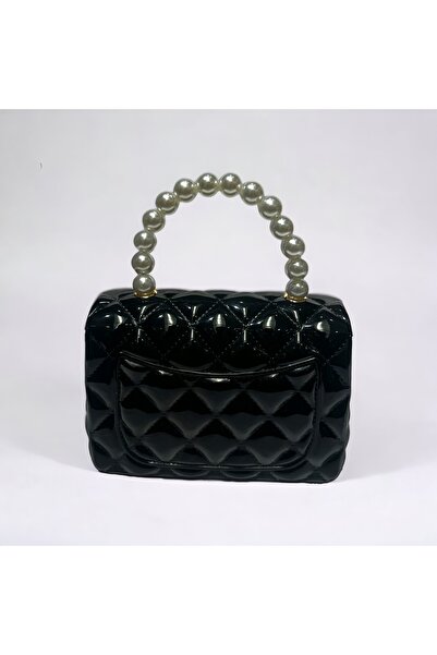 KRISTE BELL Krıstebell ithal silikon inci taş formlu el ve çapraz model çantası