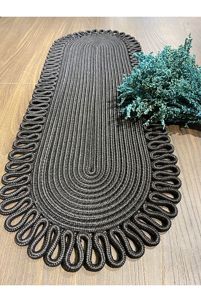 MaVaux Galaxy Natural Jute, Μοτίβο, Ψάθινο, American Service, Τραπέζι, Τραπεζάκι σαλονιού Runner. 30x80