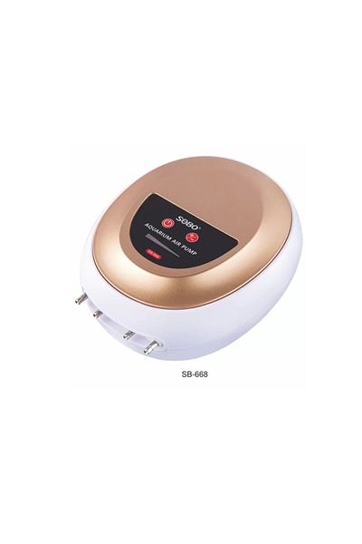 Sobo Quiet Adjustable Aquarium Air Motor with 4 Outputs - 8W 4x3.5LT/DAK SB-668
