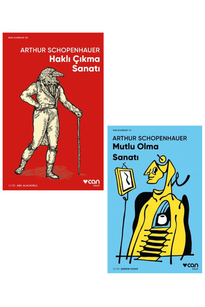 Can Yayınları Arthur Schopenhauer 2 Kitap Set / Haklı Çıkma Sanatı + Mutlu Olma Sanatı