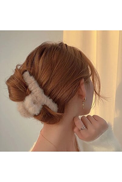 Aksesuar Πλεκτό κλιπ μαλλιών με πόρπη με βελούδινο κλιπ