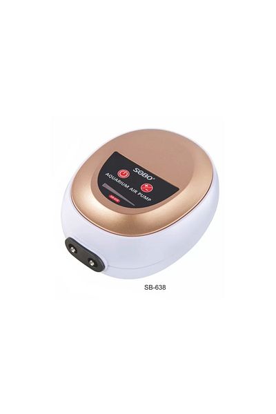 Sobo Silent Adjustable Double Outlet Aquarium Air Motor 5W 2x4.5LT/DAK SB-638