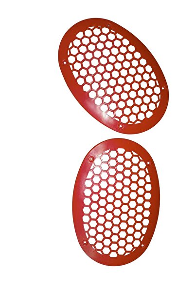 POZART AUDİO SYSTEMS OVAL HOPARLÖR VE MİDRANGE KORUMA KAPAĞI KIRMIZI PLASTİK 1TAKIM (2ADET)