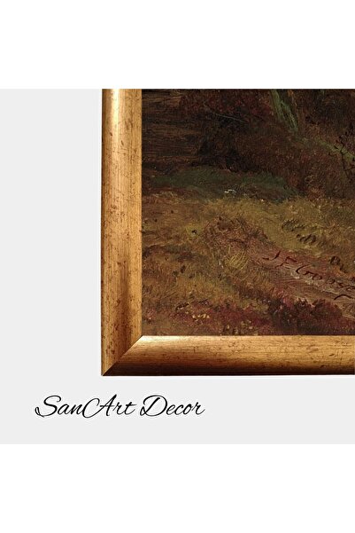 Sanart Yağlı Boya Tablo Seti, Vintage Tablo, 3 Parça Çerçeveli Tablo, Tablo Seti, Sanatsal Dekor, Resim