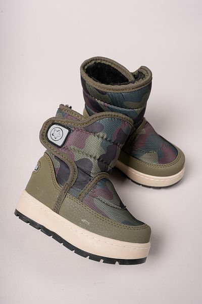 Riccon Qiggil Kids Snow Boots001270 Χακί Καμουφλάζ