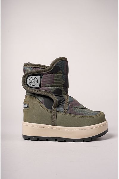 Riccon Qiggil Kids Snow Boots001270 Χακί Καμουφλάζ
